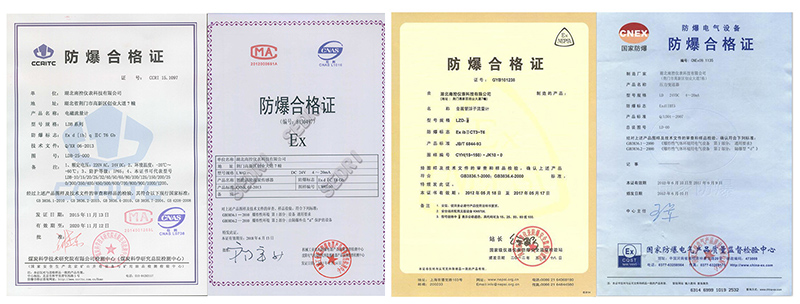 Explosion certificate