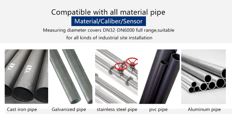 Large diameter pipe ultrasonic flow meter