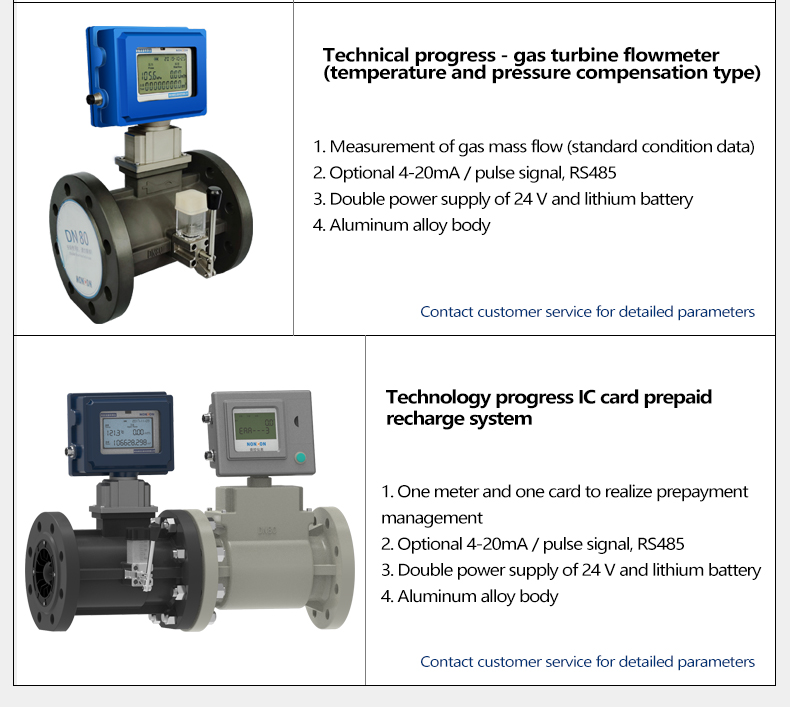 Gas turbine flow meter type selection 2