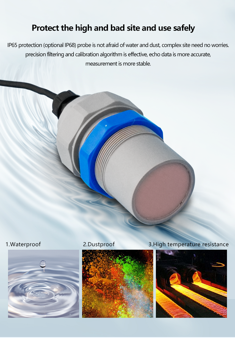 Ultrasonic Open Channel Flow Meter Protection Grade 