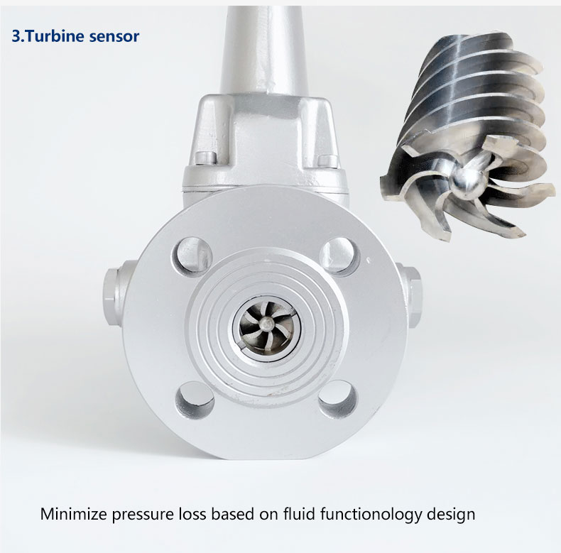 the turbine sensor of LUXQ type vortex gas flow meter 