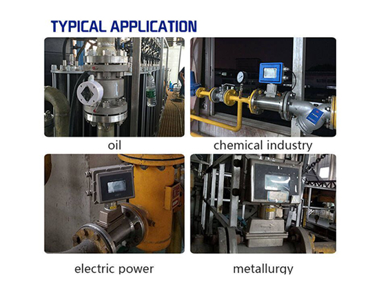 Typical application of gas turbine flow meter 