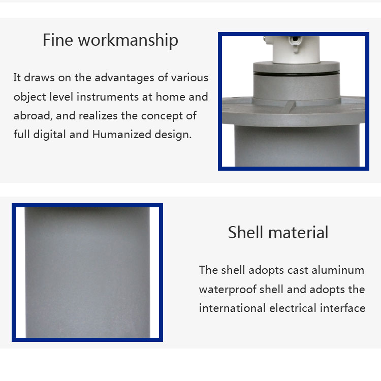 advantages of the making of YI2000E metal shell ultrasonic material (liquid) level meter