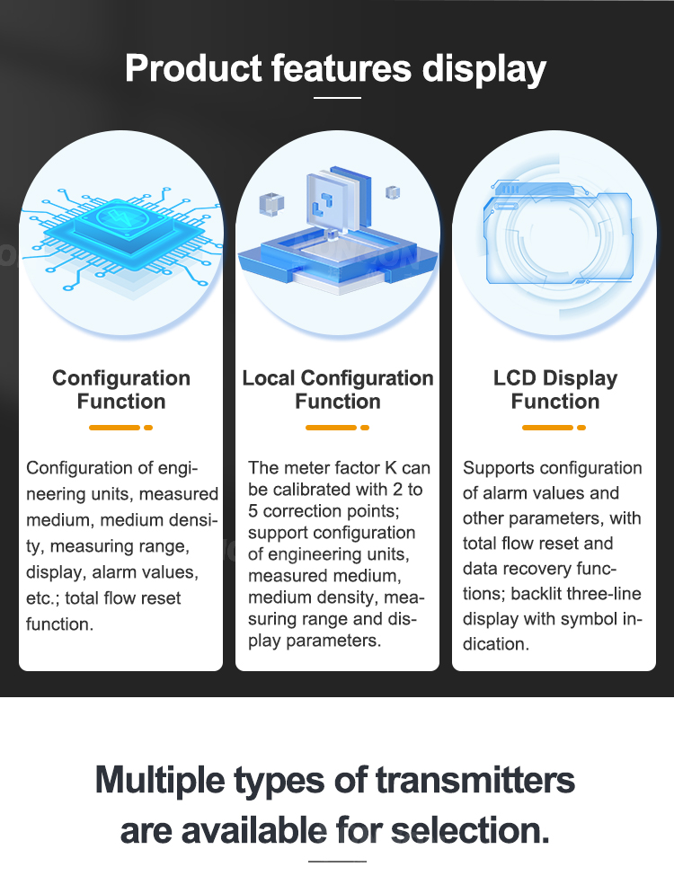 Features of gear flow meter 