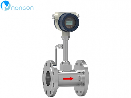 Accuracy analysis of vortex flowmeter in use